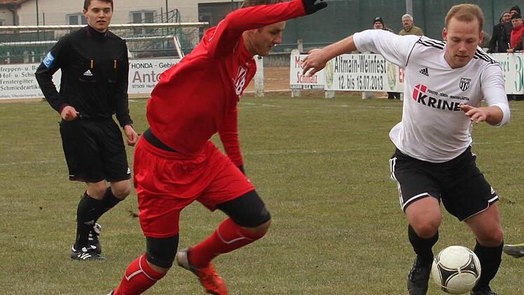 Der lange verletzte Bernd Pankratz (rechts) hat das Training beim FC Sand wieder aufgenommen. Ob er allerdings gegen den ASV Rimpar bereits zum Einsatz kommt, ist sehr fraglich.