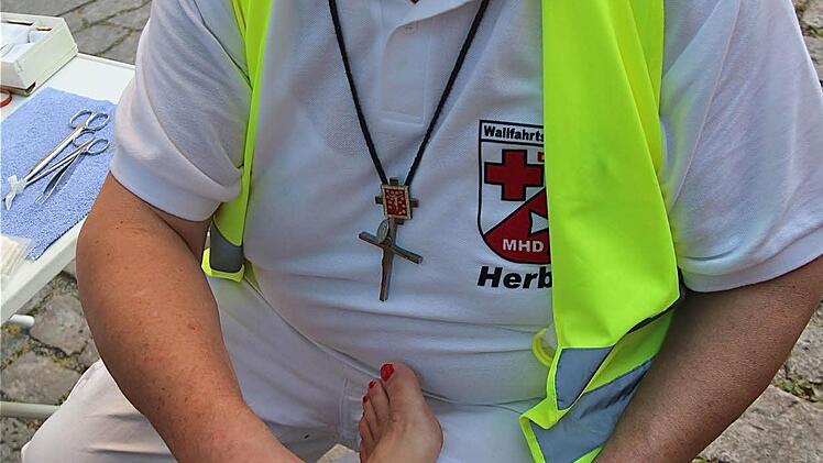 Ankunft der Wallfahrer