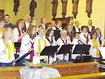 Der Kronacher Gospelchor bot seinen Gästen in der Pfarrkirche in Neuses ein emotionales Musikerlebnis.  Foto: Heike Schülein