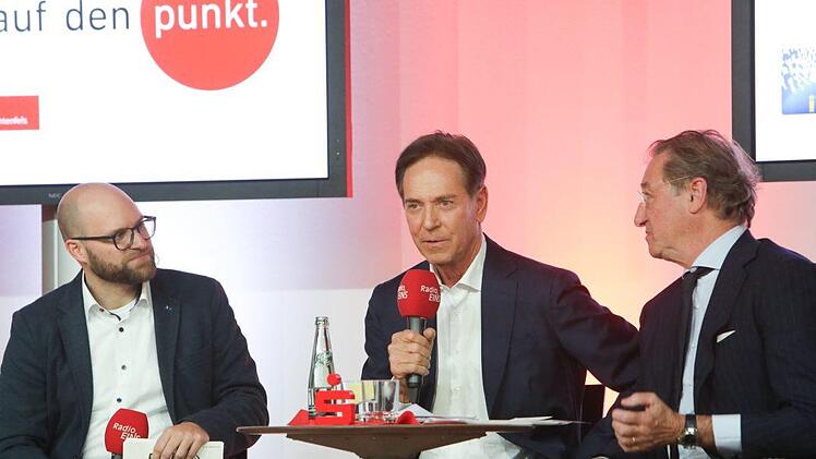Moderator Torsten Hanft, Michael Stoschek und Karl Schattmaier Foto: Barbara Herbst