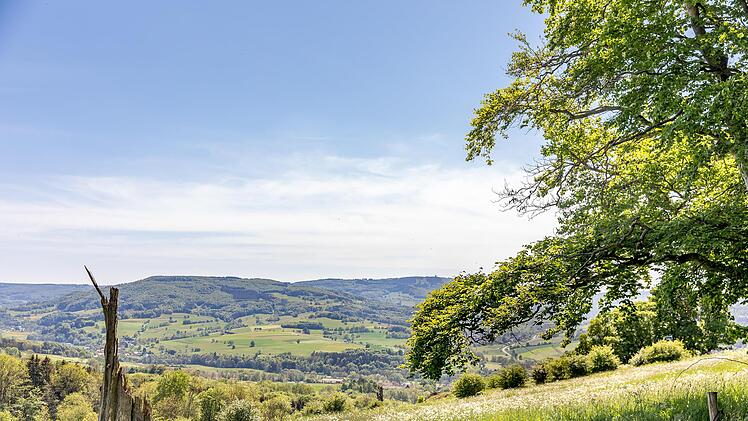 Blick in die Weite am Hilderser Wanderweg. Foto: Alexander Martin