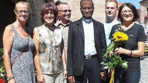 Pater Salomon Sahayaraj wurde verabschiedet.  Foto: maw