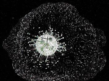 "Oertelsbruch" hat die Glaskünstlerin Susan Liebold diese Arbeit genannt - eine Installation, zu der auch dieses Objekt zählt. Fotos: Jochen Berger