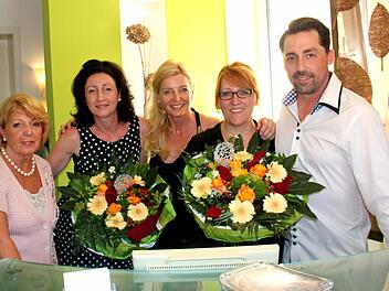 Regina Essler, Ramona Hoffmann, Sandra Nagengast, Silke Weiß und Gernot Essler (von links) Foto: Johanna Blum