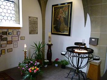Die schon zu ihren Lebzeiten als Heilige verehrte Columba Schonath hat in der Heilig-Grab-Kirche ihre letzte Ruhestätte gefunden. Foto. Marion Krüger-Hundrup