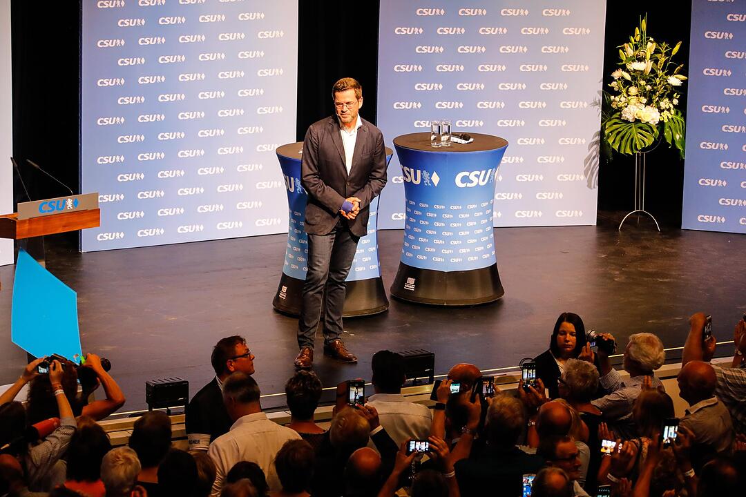 Wahlkampf der CSU - Karl-Theodor zu Guttenberg in Kulmbach
