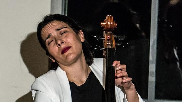 Das Duo Zaruk mit Iris Azquinezer und Rainer Seiferth begeisterte zahlreiche Zuhörer im Coburger Haus Contakt.Foto: Jochen Berger