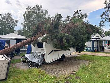 Unwetter &uuml;ber Erlangen