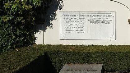 Die Ruhestätte "verdienter Bamberger Bürger" im Hauptfriedhof