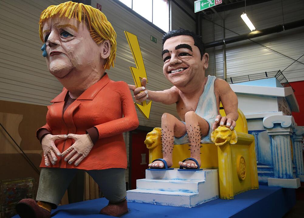 Motivwagen für Kölner Rosenmontagszug