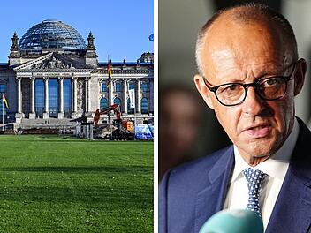 Reichstag in Berlin / Kanzler Merz