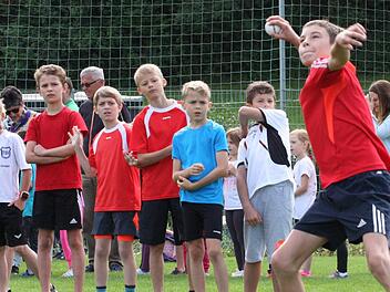 Die Mehrkämpfe der jüngeren Schülerinnen und Schüler standen eindeutig im Fokus der offenen Vereinsmeisterschaften des SV Ramsthal Foto: Reinhold Nürnberger