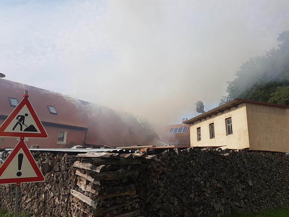 Herpersdorf bei Ansbach: Scheune abgebrannt
