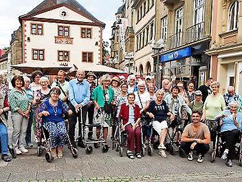 Die Teilnehmer am Kissinger Marktplatz