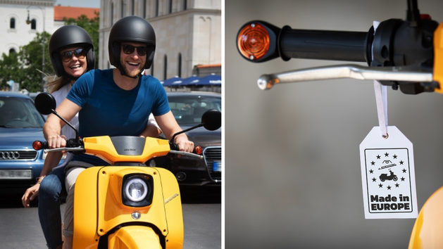 Die eSchwalbe bietet eine umweltfreundliche Mobilit&auml;tsl&ouml;sung mit Retro-Charme und moderner Technik, erh&auml;ltlich zum g&uuml;nstigen Leasingpreis.