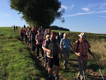 Die BR-Leserwanderung rund um Kupferberg fand am Sonntag bei schönstem Herbstwetter statt. Foto: Alexander Müller