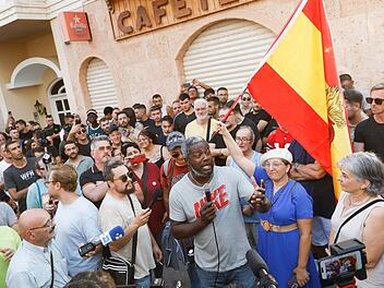 Protest in Spanien gegen Migranten