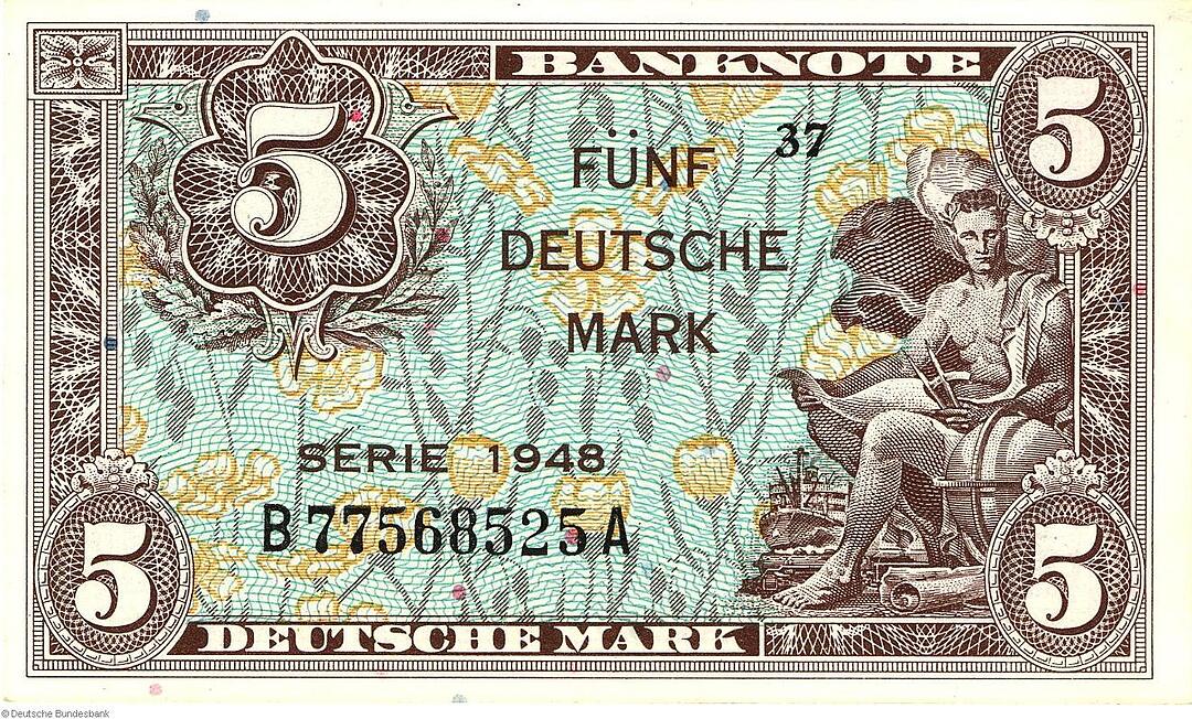 Deutsche Mark - Banknoten im Jahr 1948