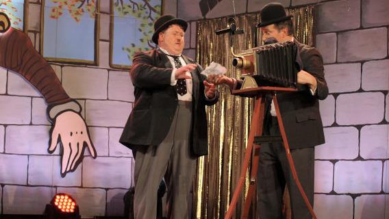 Laurel und Hardy brachten alles durcheinander.Susanne Deuerling