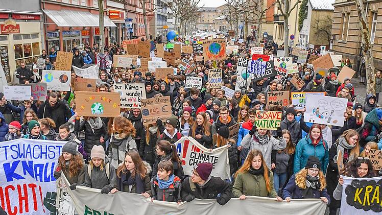 Am 1. Februar 2019 zog die erste Fridays-for-Future-Demo durch Bamberger Straßen. Foto: Ronald Rinklef/Archiv