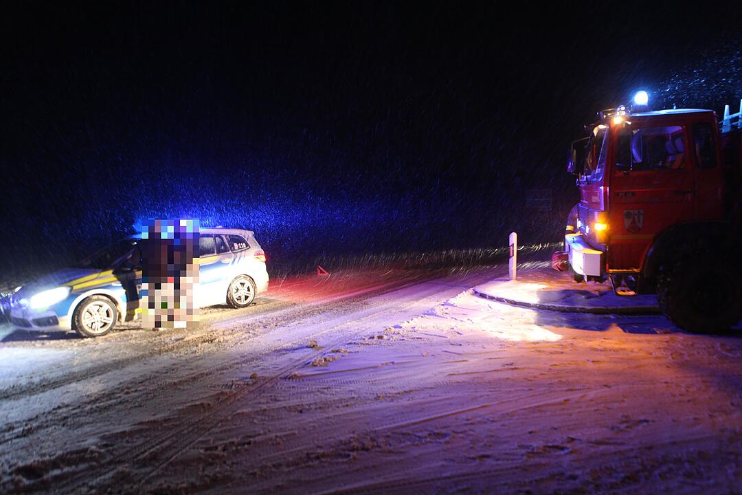 Schneechaos in Teilen von Mittelfranken