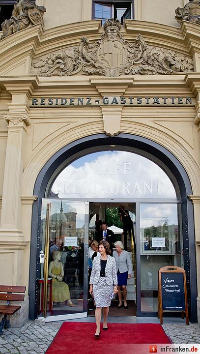 Königin Silvia von Schweden zu Besuch in Würzburg