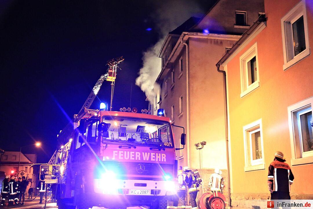Feuer in Wohnung eines Mehrfamilienhauses in Küps