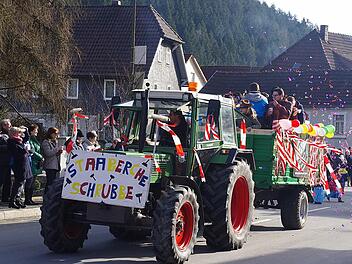 Die Staaberche Schrubbe waren wie immer zahlreich und lautstark vertreten. Fotos: Heike Schülein