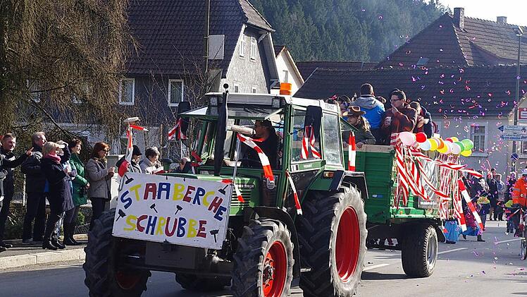 Die Staaberche Schrubbe waren wie immer zahlreich und lautstark vertreten. Fotos: Heike Schülein