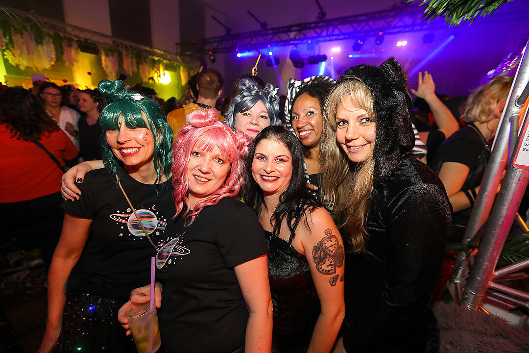 Beste Partystimmung in der Stadthalle