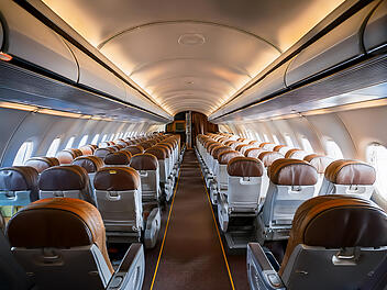 Innenraum eines Flugzeuges