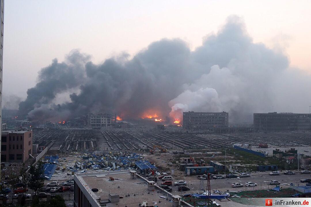 Huge explosion rocks Chinese port city of Tianjin