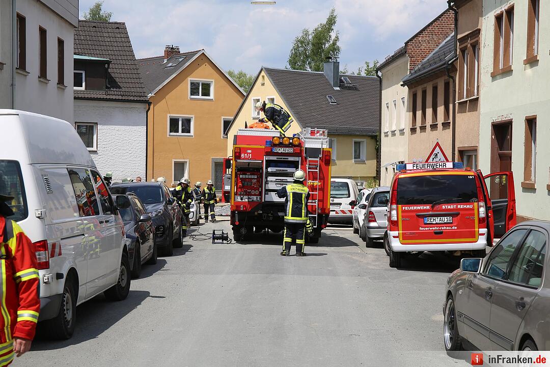 Gasaustritt in Rehau