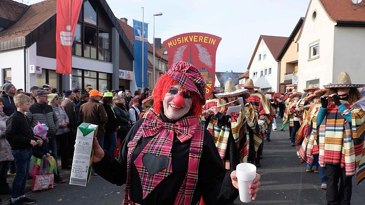 Der Clown der Gymnastikgruppe Thulba. Foto: Gerd Schaar