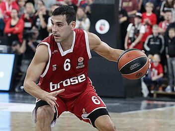 Nikos Zisis will mit den Brose Baskets im neunten Duell mit Kaunas den ersten Sieg einfahren.Foto: Sportpress