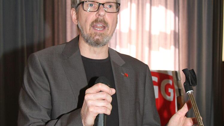 NGG-Geschäftsführer Michael Grundl will für bessere Entlohnung und ein neues Rentensystem kämpfen. Foto: Sonny Adam