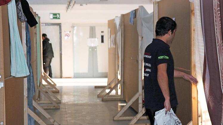 Knapp 70 Flüchtlinge können auf einer Etage der Notunterkunft untergebracht werden.  Foto: Anja Greiner