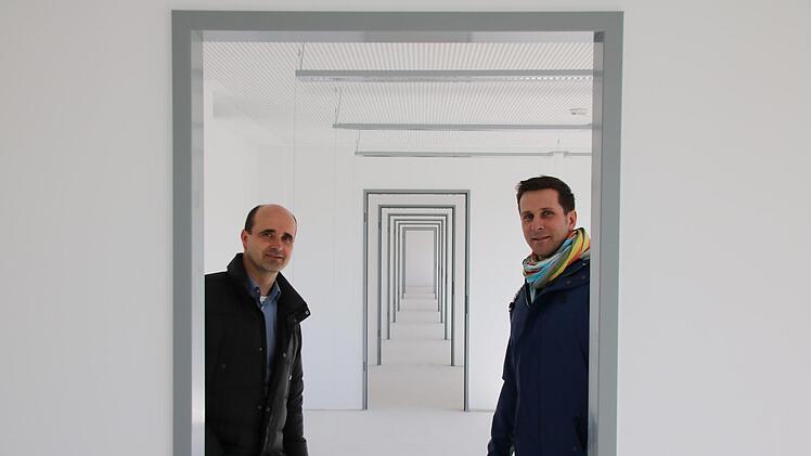 Eindrücke von den Baustellen im Landratsamt. Foto: Ralf Ruppert