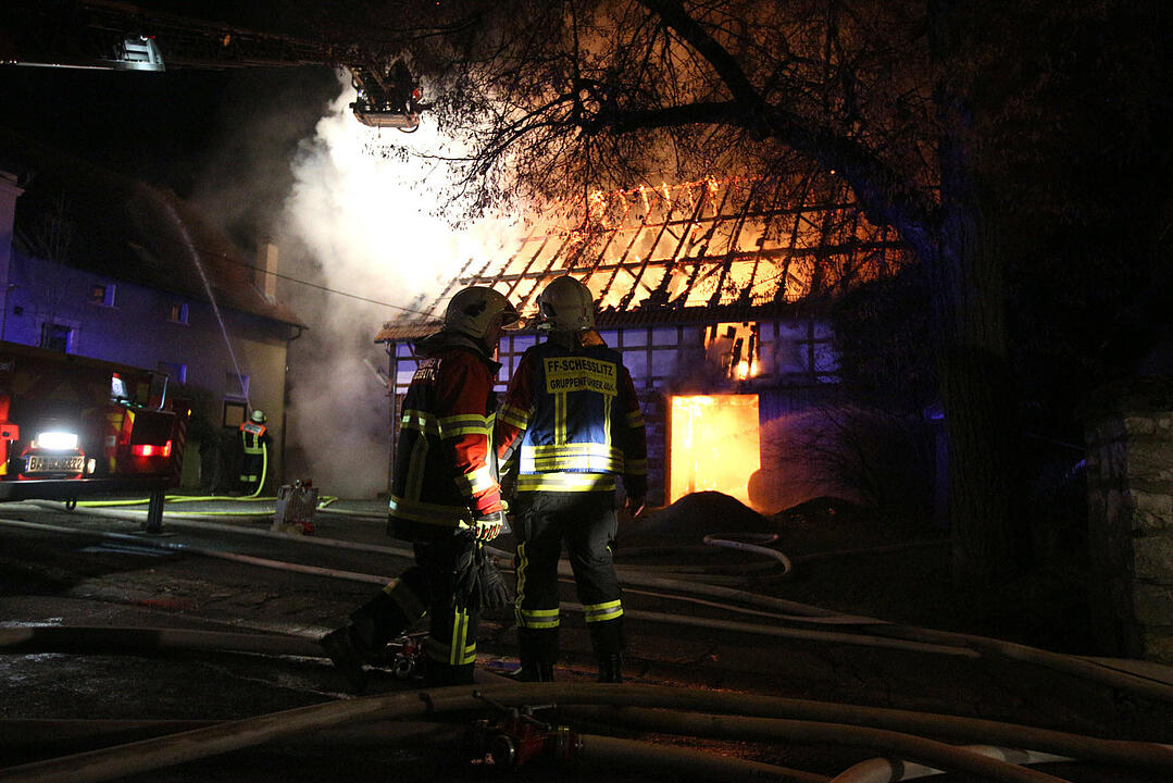 Scheunenbrand in Melkendorf
