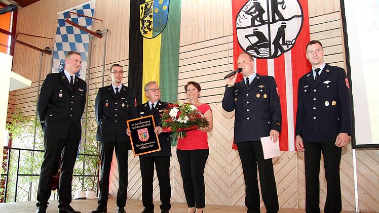 Bastian Selig, Björn Betzge, Wilhelm und Karin Oed, Andreas Haagen und Wolfgang Kautny (v. l.)  Foto: Richard Sänger