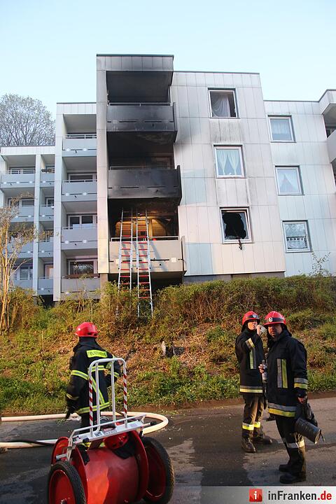 Brand in Mehrfamilienhaus in Coburg