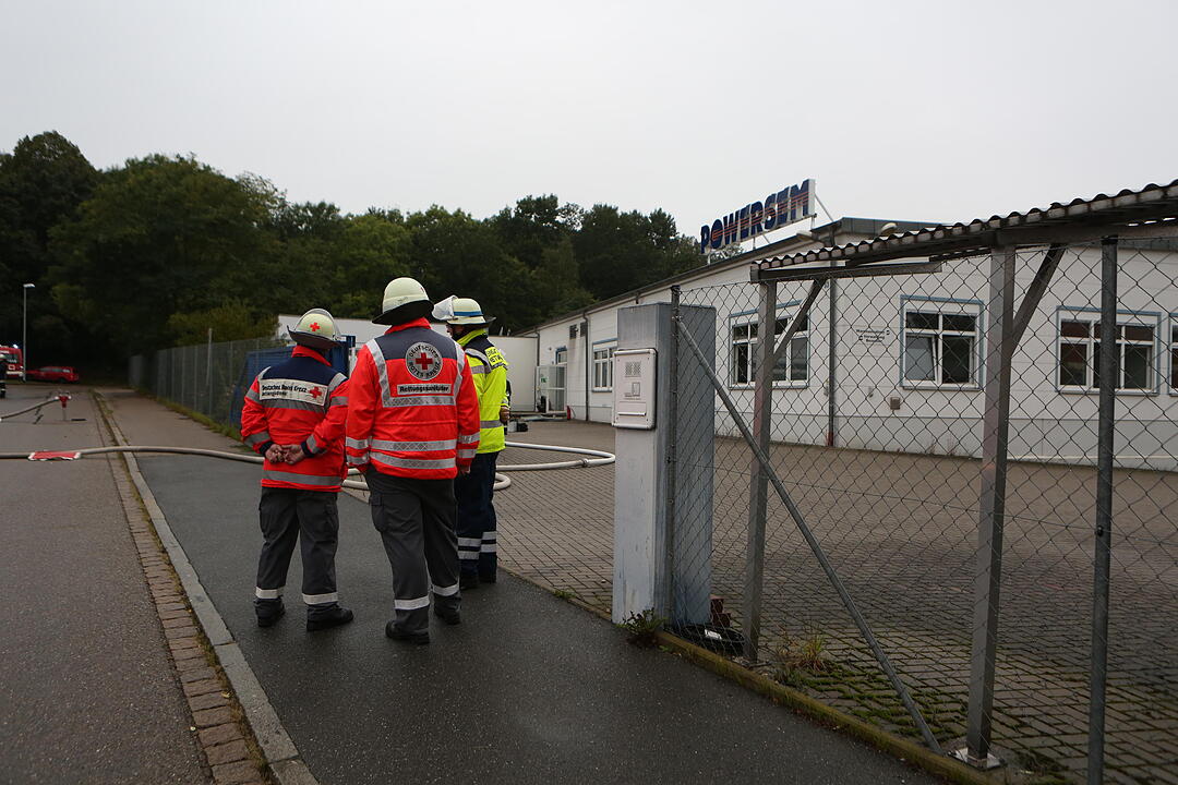 Explosion auf Firmengelände in Schwabach
