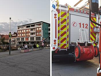 Feuerwehreinsatz in Bamberg: Person springt von Kettenbr&uuml;cke