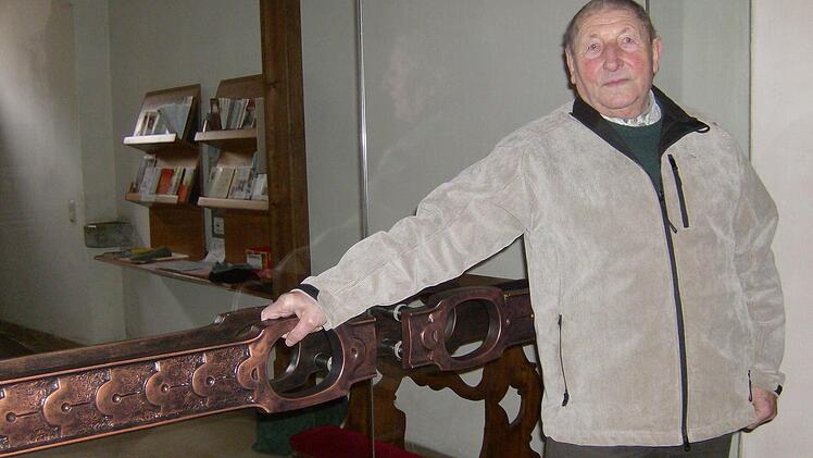 Das ist die Tür, die Hans Bayerlein mit seiner Spende finanziert hat.