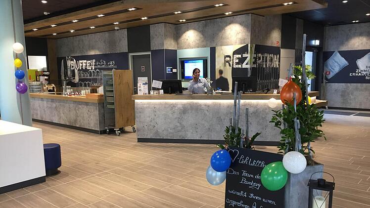 Die einladende Rezeption.