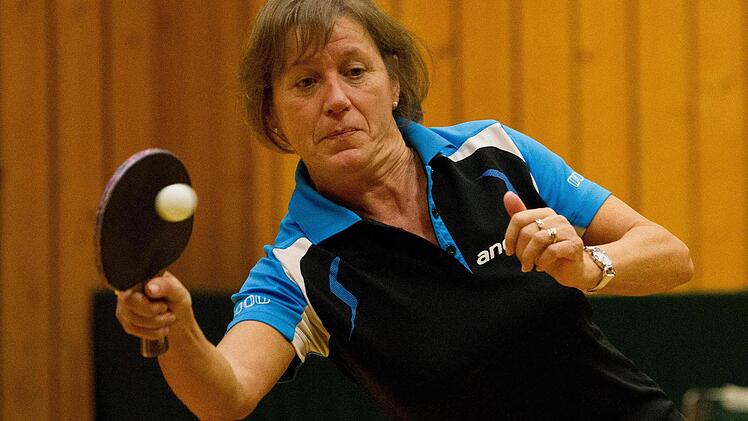 Margit Bayer von der TS Kronach trug ihren Teil zum Erfolg gegen den TTC Rugendorf III bei.Foto: Archiv/Weiß