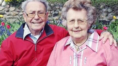 Seit 60 Jahren gl&uuml;cklich verheiratet: Edgar und Anni Roschlau aus D&ouml;rfles-Esbach Foto: privat