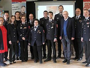 Auf der Delegiertenversammlung der Jugendfeuerwehren des Landkreises Forchheim in Oesdorf  Foto: Andreas Hofmann