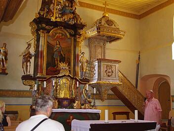 Herbert Eidloth in der alten Pfarrkirche St. Pankratius