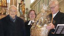 Ludwig Bock (l.), Pfarrerin Cornelia Meyer und Dekan Günther Werner  Foto: hl